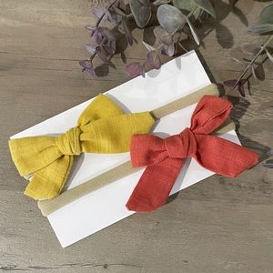 3/$20 🔷 Fall Baby Girls Bow Headbands